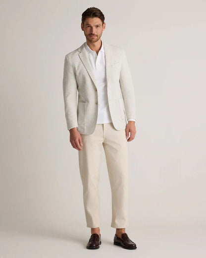 Cotton Pique Knit Blazer