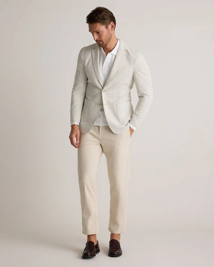 Cotton Pique Knit Blazer