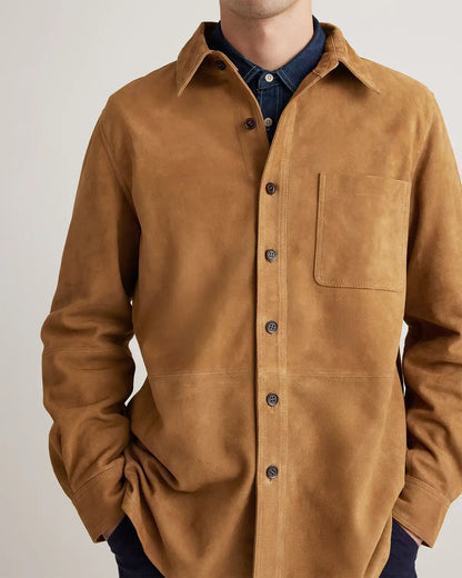 100% Suede Overshirt