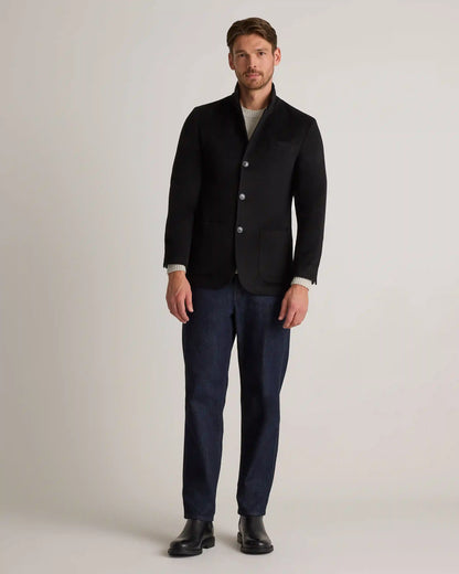 100% Mongolian Cashmere Stand Collar Blazer
