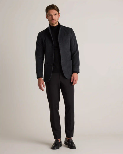 100% Mongolian Cashmere Stand Collar Blazer