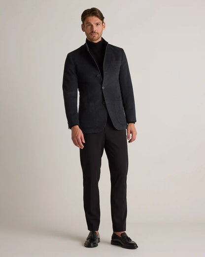 100% Mongolian Cashmere Stand Collar Blazer