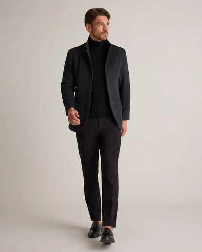 100% Mongolian Cashmere Stand Collar Blazer