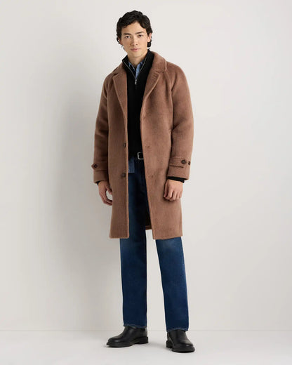 Alpaca-Wool Overcoat