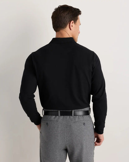 Organic Cotton Long Sleeve Pique Polo