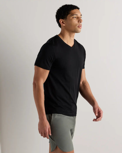 100% Merino Wool All-Season V-Neck Base Layer Tee
