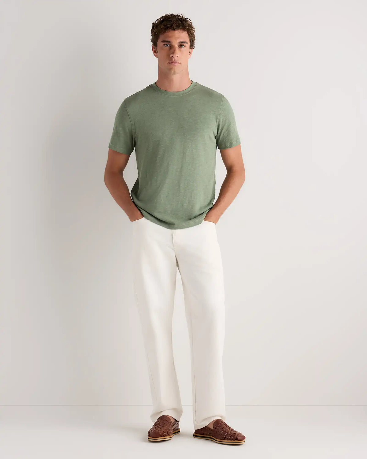 100% Organic Cotton Slub Crewneck Tee
