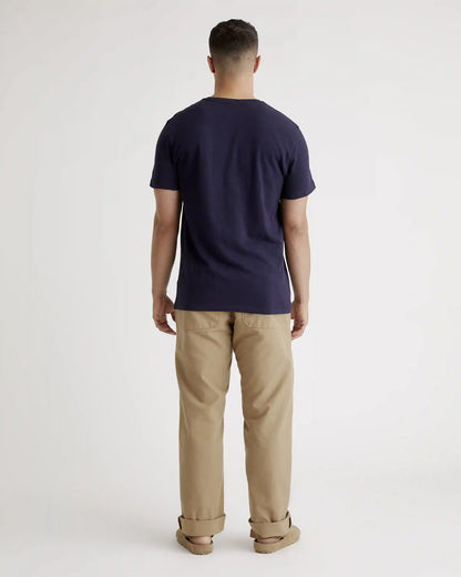 100% Organic Cotton Slub V-Neck Tee