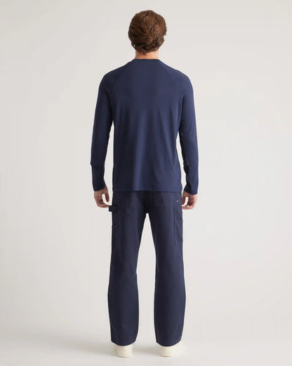 Cotton Modal Long Sleeve Henley Tee