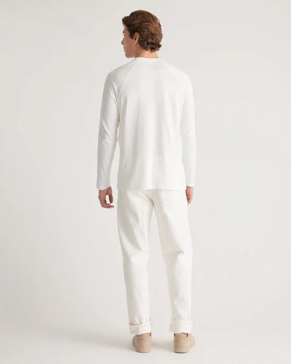 Cotton Modal Long Sleeve Henley Tee