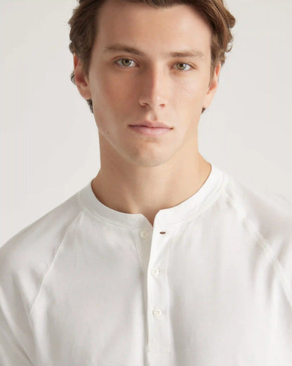 Cotton Modal Long Sleeve Henley Tee