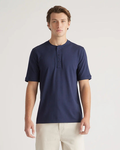Cotton Modal Short Sleeve Henley Tee
