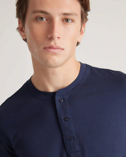 Cotton Modal Short Sleeve Henley Tee