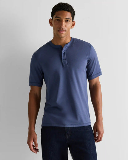 Cotton Modal Short Sleeve Henley Tee