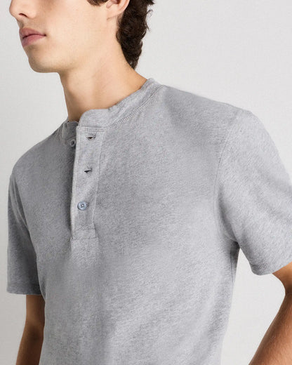 100% Organic Cotton Slub Henley Tee