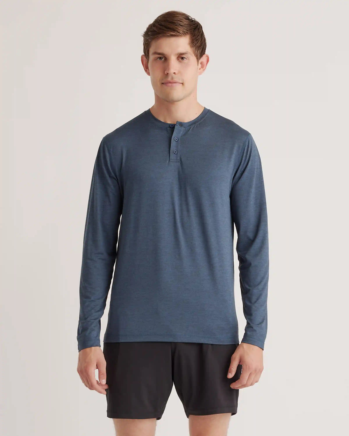 Flowknit Breeze Performance Long Sleeve Henley Tee