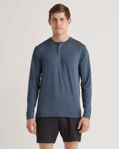 Flowknit Breeze Performance Long Sleeve Henley Tee