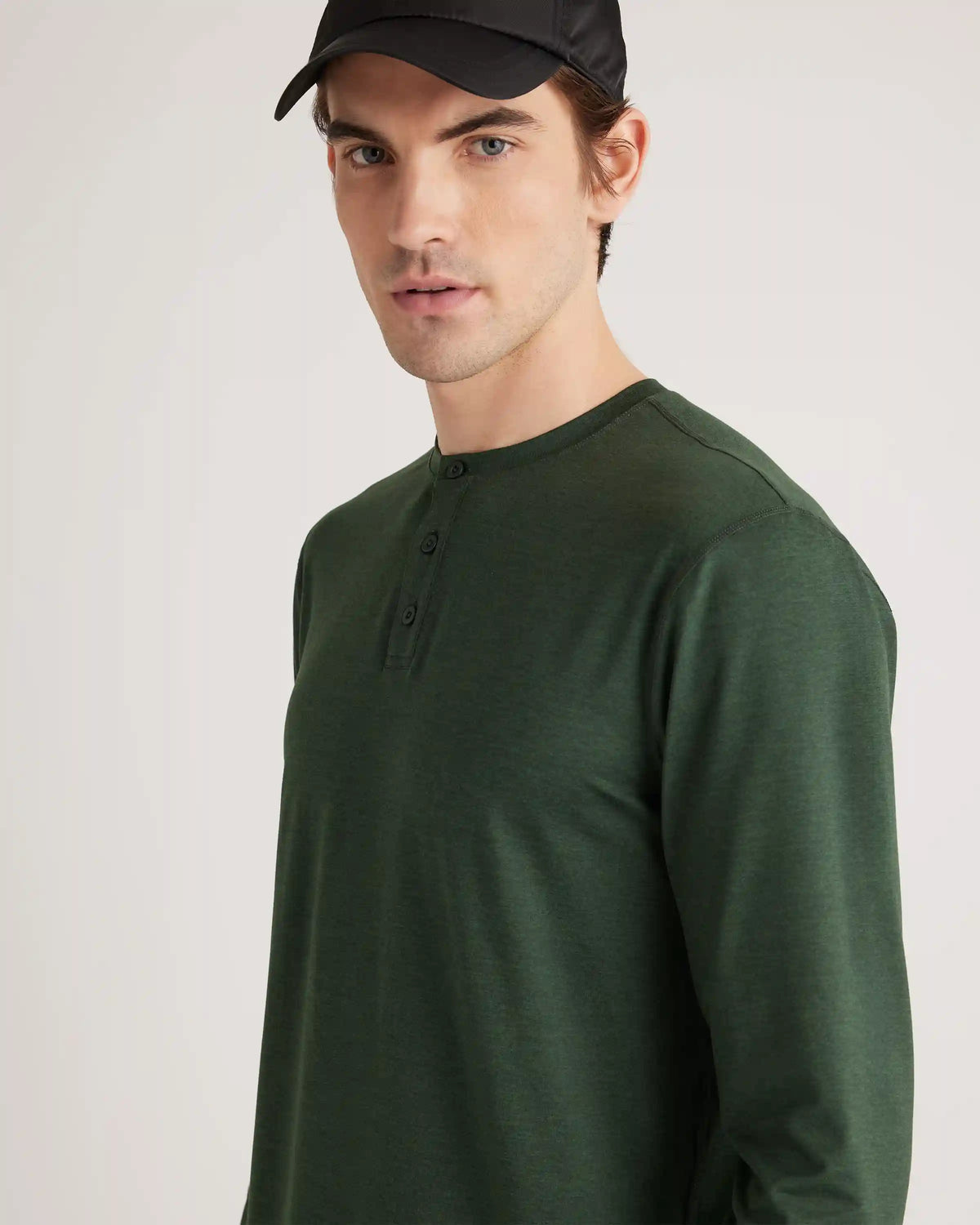 Flowknit Breeze Performance Long Sleeve Henley Tee