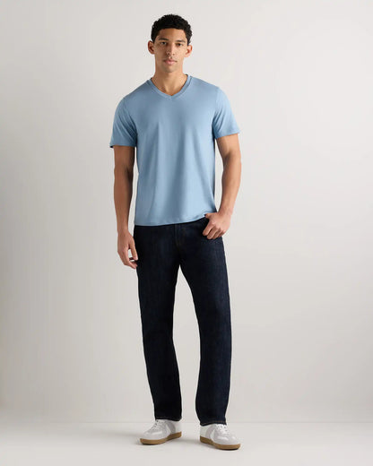 100% Pima Cotton Luxe Touch V-Neck Tee
