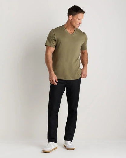 100% Pima Cotton Luxe Touch V-Neck Tee