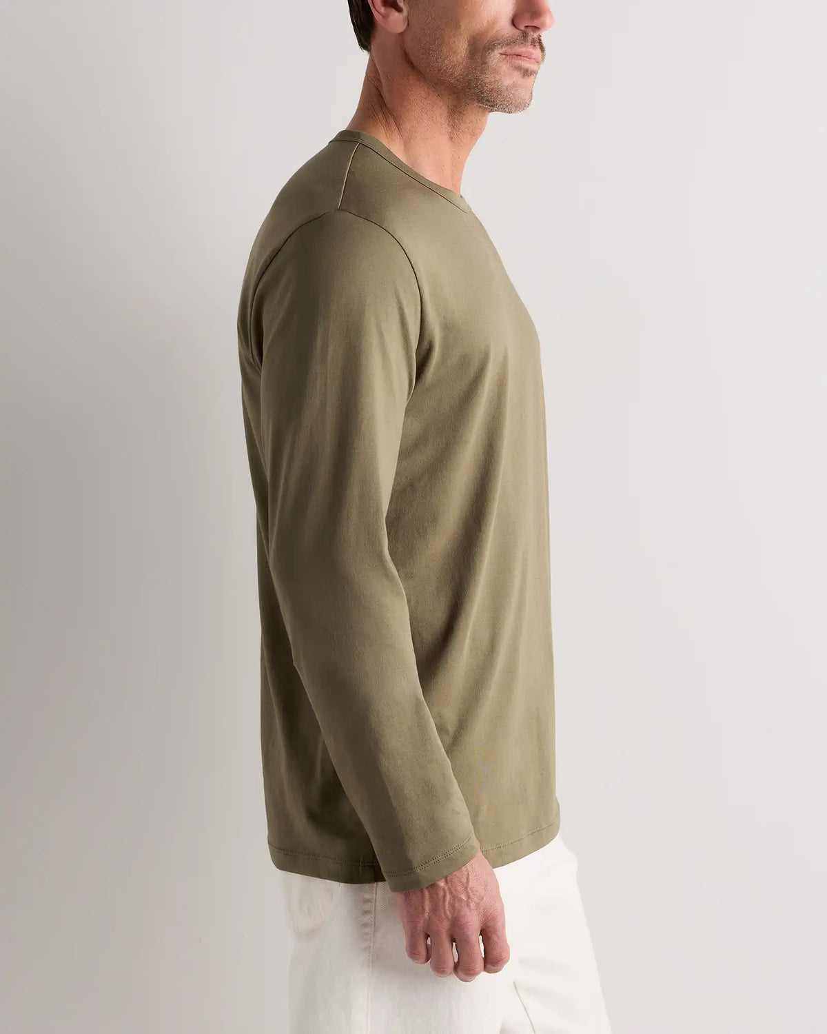 100% Pima Cotton Luxe Touch Long Sleeve Tee