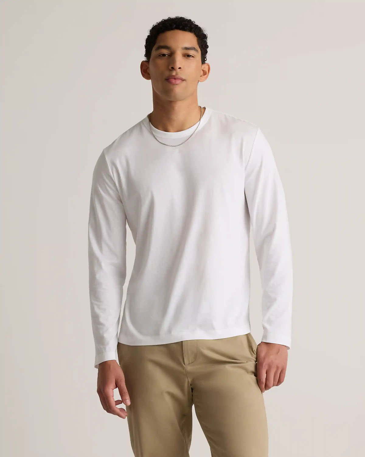 100% Pima Cotton Luxe Touch Long Sleeve Tee