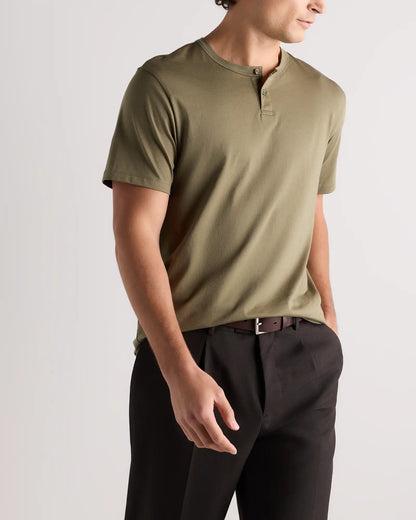 100% Pima Cotton Luxe Touch Henley