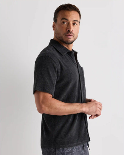 100% Organic Cotton Terry Towel Button Down Polo