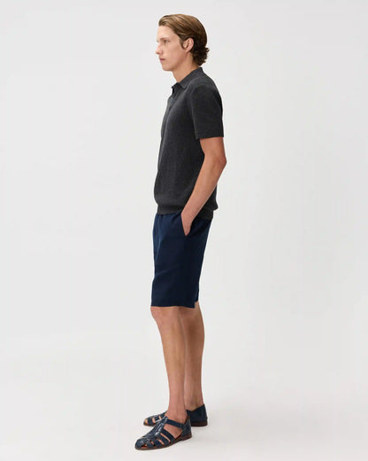 100% Organic Cotton Mesh-Stitch Sweater Polo