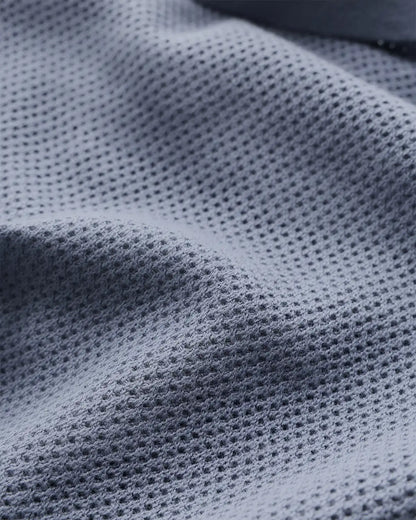 100% Organic Cotton Mesh-Stitch Sweater Polo