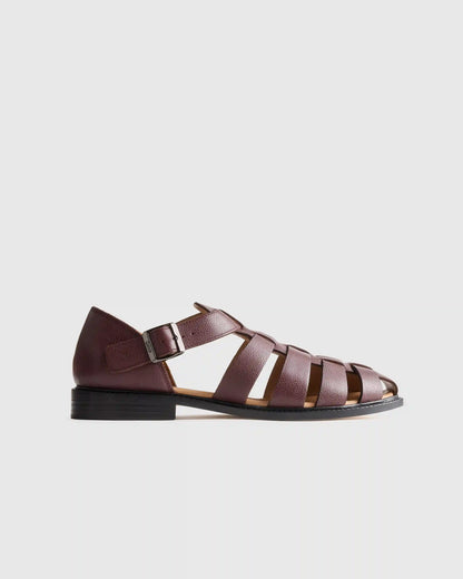 Calfskin Leather Fisherman Sandal