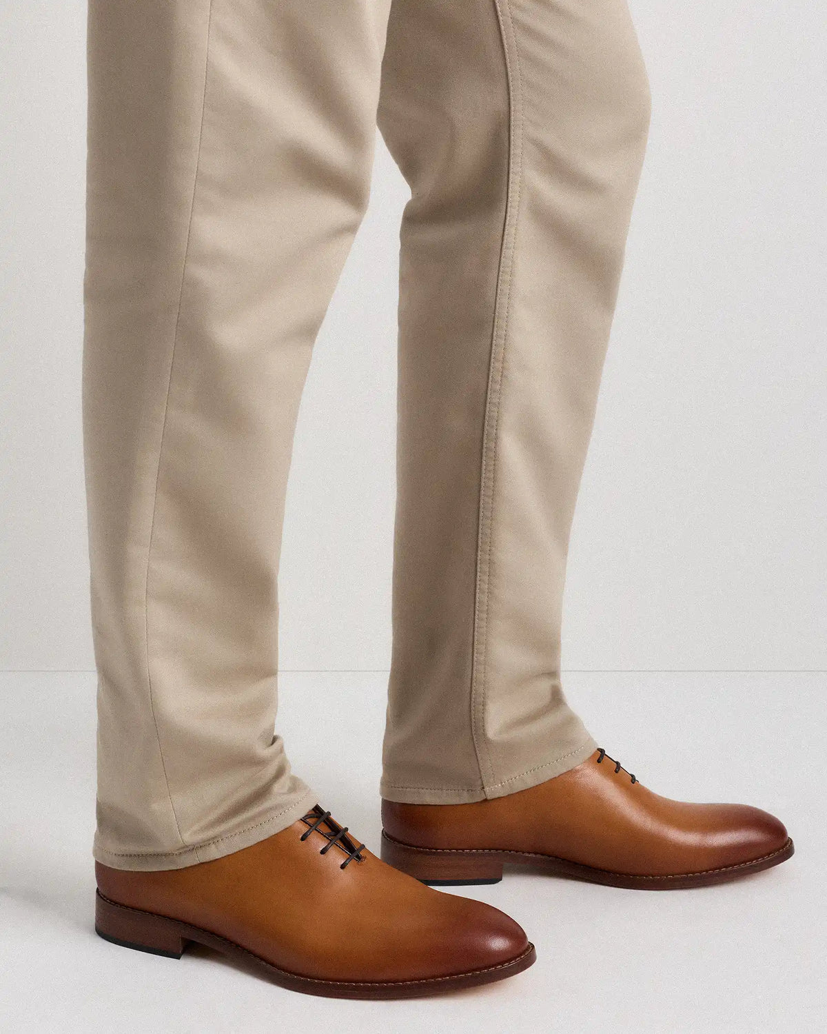 Calfskin Leather Plain Toe Oxford