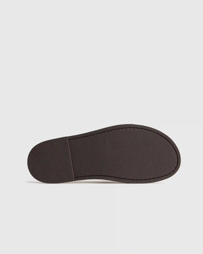 Italian Leather Mule Slip-On