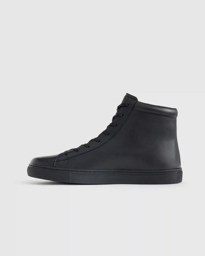 Italian Leather High Top Everyday Sneaker