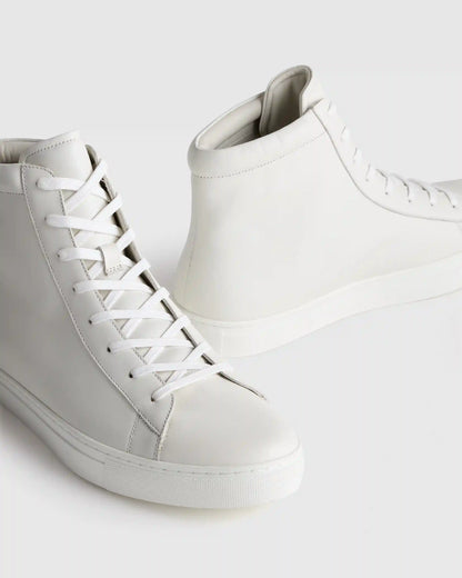 Italian Leather High Top Everyday Sneaker