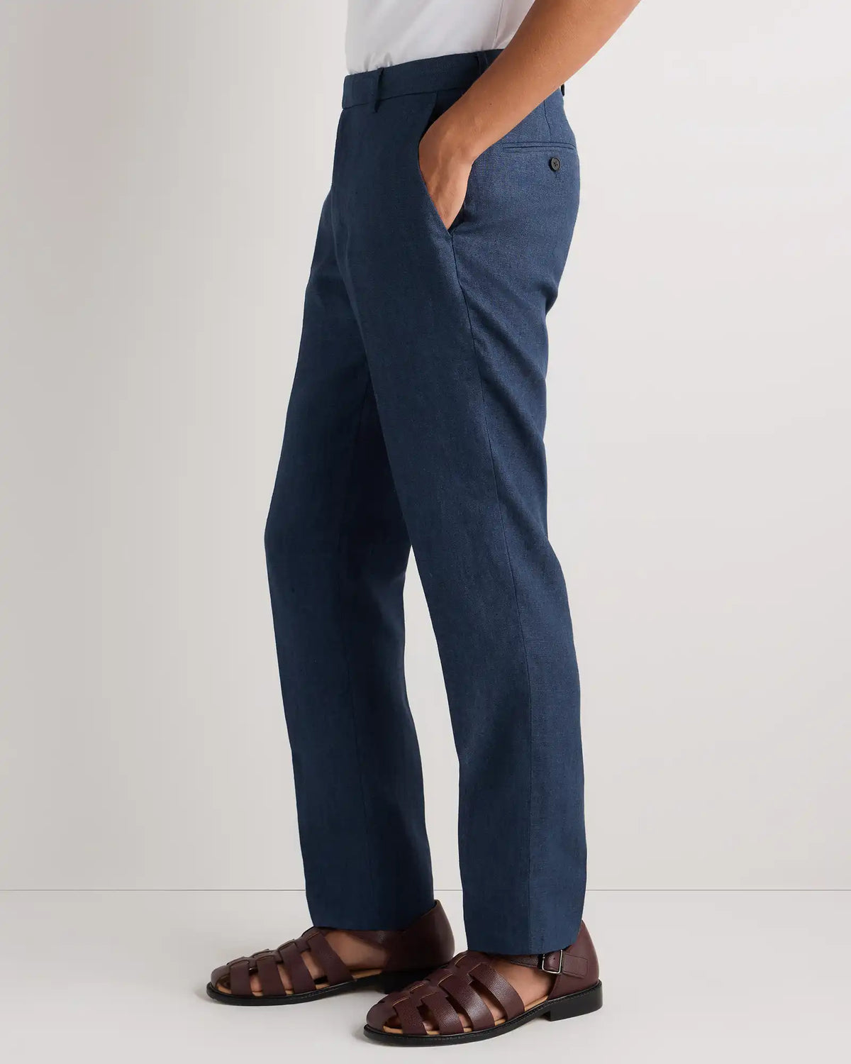 100% European Linen Tailored Dress Pants