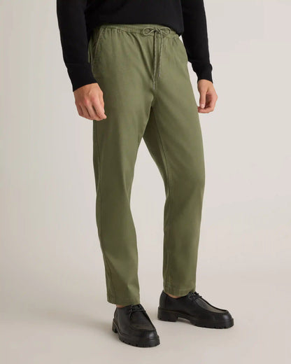 Cotton Chino Drawstring Pants