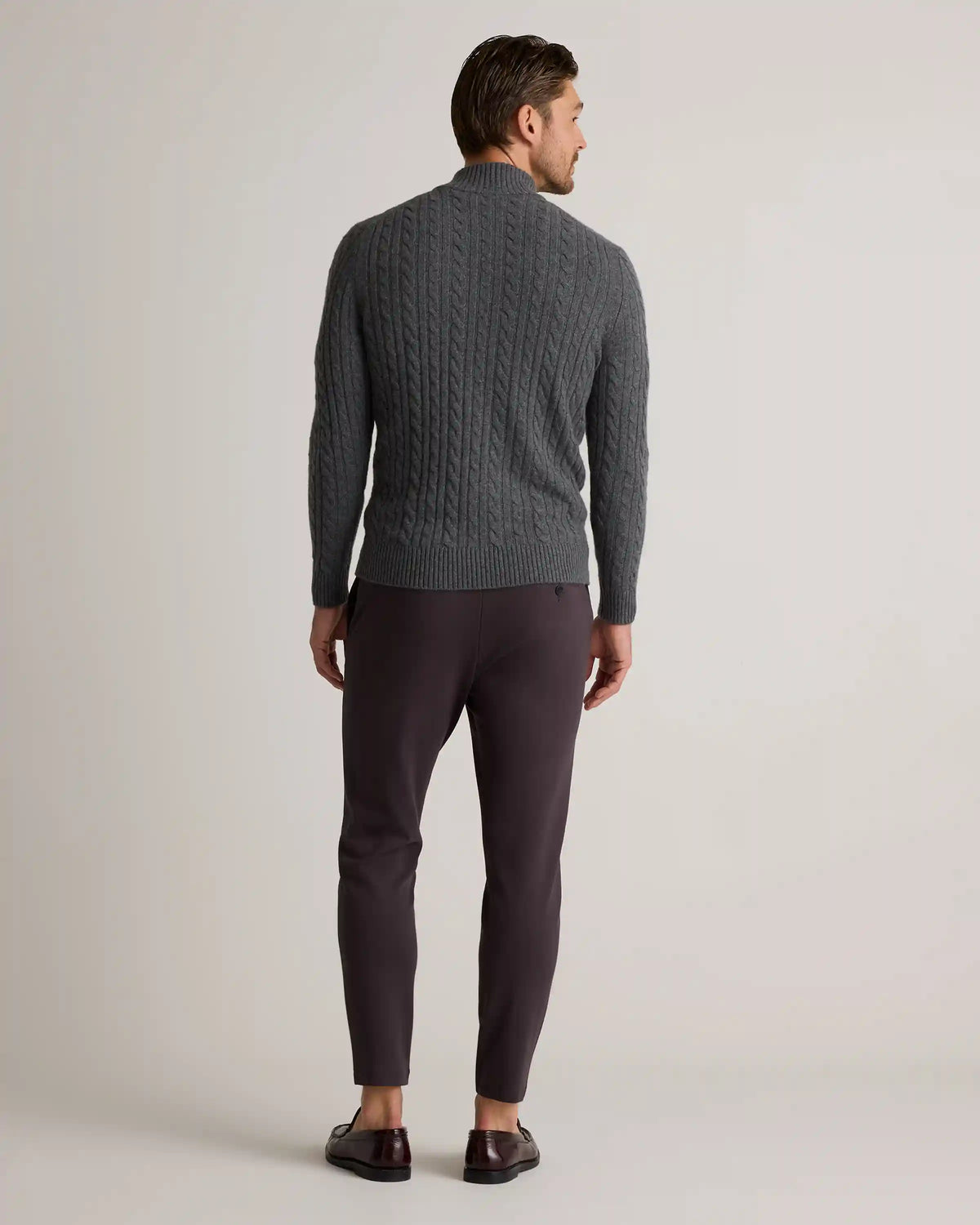 Stretch Knit Pintuck Trousers