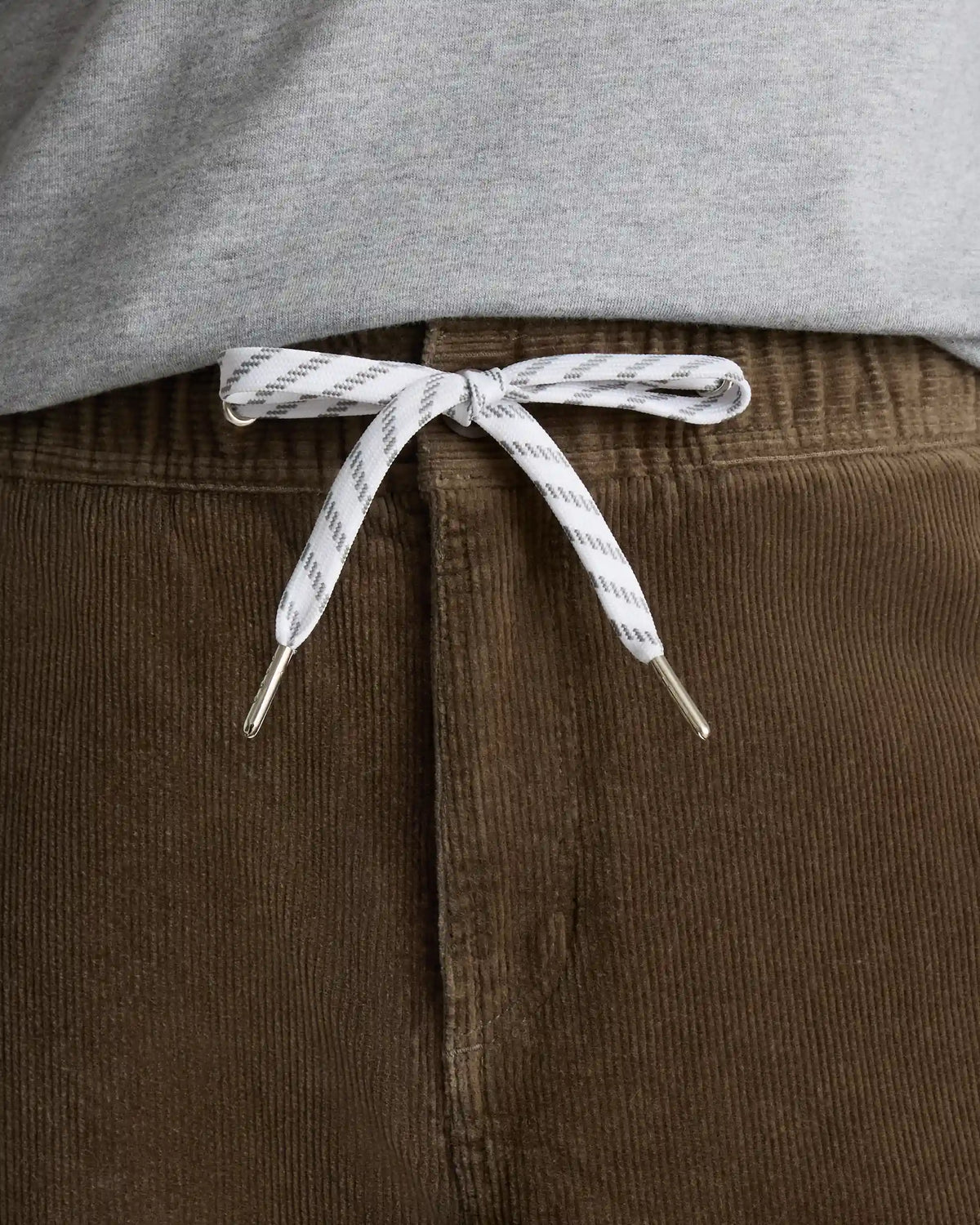 Organic Stretch Corduroy Drawstring Trousers