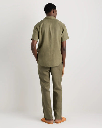 100% European Linen Drawstring Beach Pants