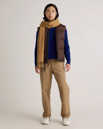 Mongolian Cashmere Woven Fringe Scarf