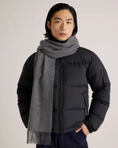 Mongolian Cashmere Woven Fringe Scarf
