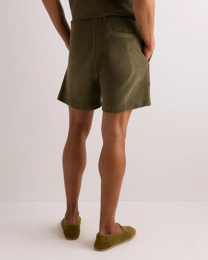 100% Organic Cotton Terry Towel Shorts - 6.5"