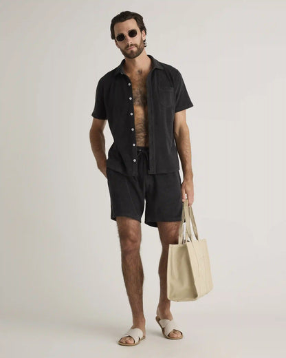 100% Organic Cotton Terry Towel Shorts - 6.5"
