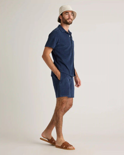 100% Organic Cotton Terry Towel Shorts - 6.5"