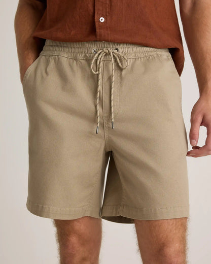 Cotton Chino Drawstring Shorts - 7"