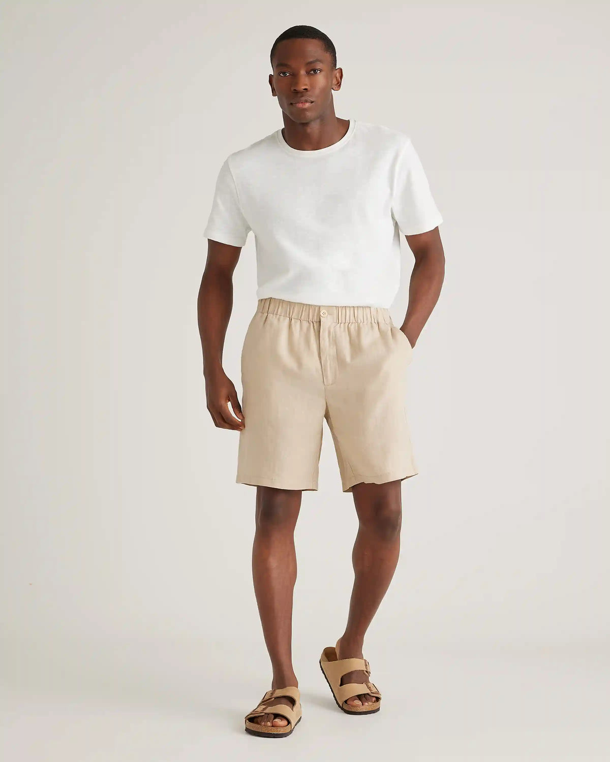 100% European Linen Shorts - 8"