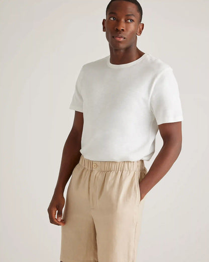 100% European Linen Shorts - 8"