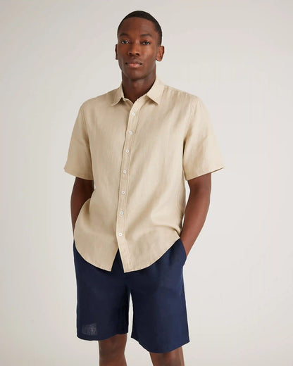 100% European Linen Shorts - 8"