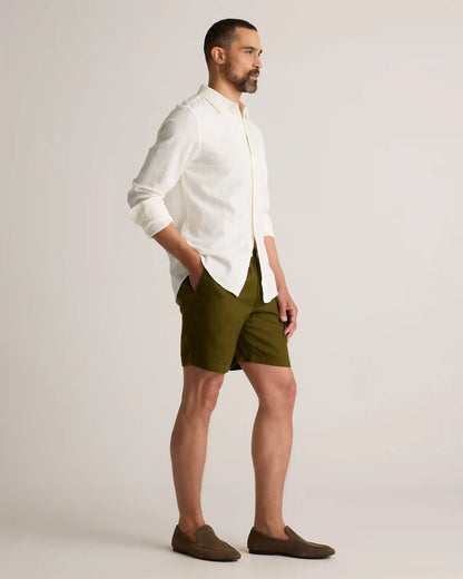 100% European Linen Shorts - 8"